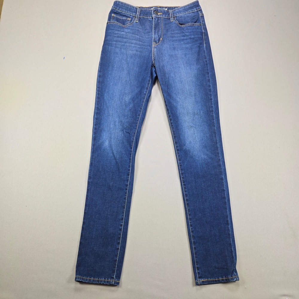 Levi's Big E 721 Jeans High Rise Skinny Medium Wash Blue Womens 28x30